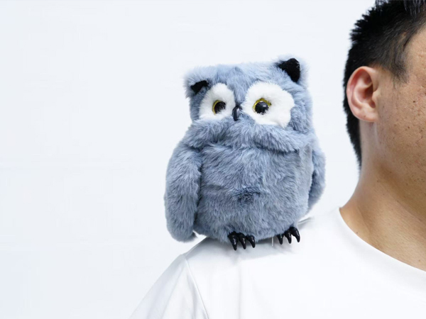  Interactive Plush Shoulder Magnet Owl