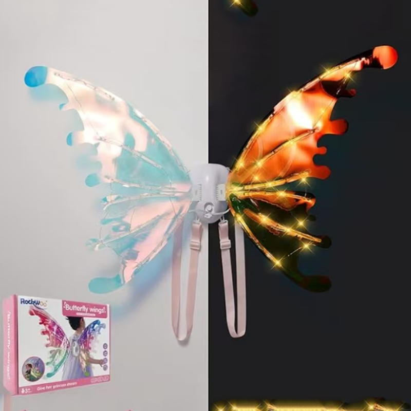 Moving Butterfly Wings With LED Lights and Music